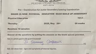 Grade 9 Physical Education Exam Revision