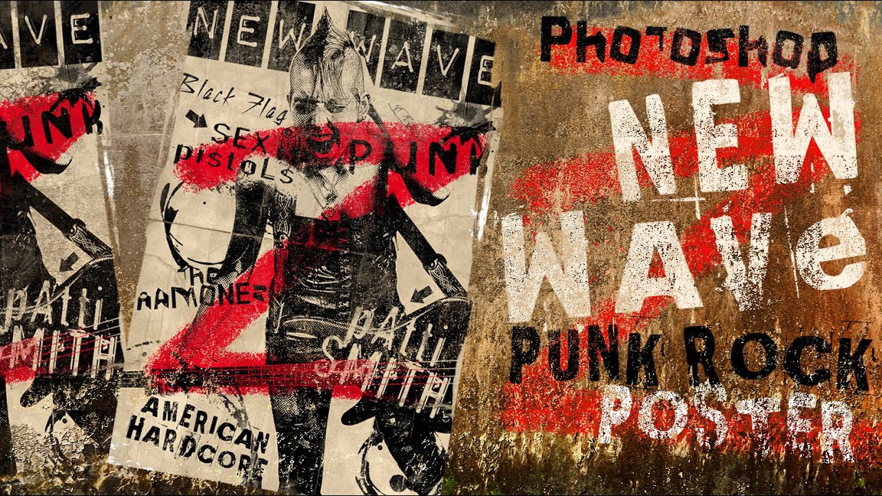 Photoshop How To Design And Create A Vintage1970s New Wave Punk