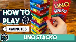 How to Play Uno Stacko in 4 minutes (Jenga + Uno) screenshot 2
