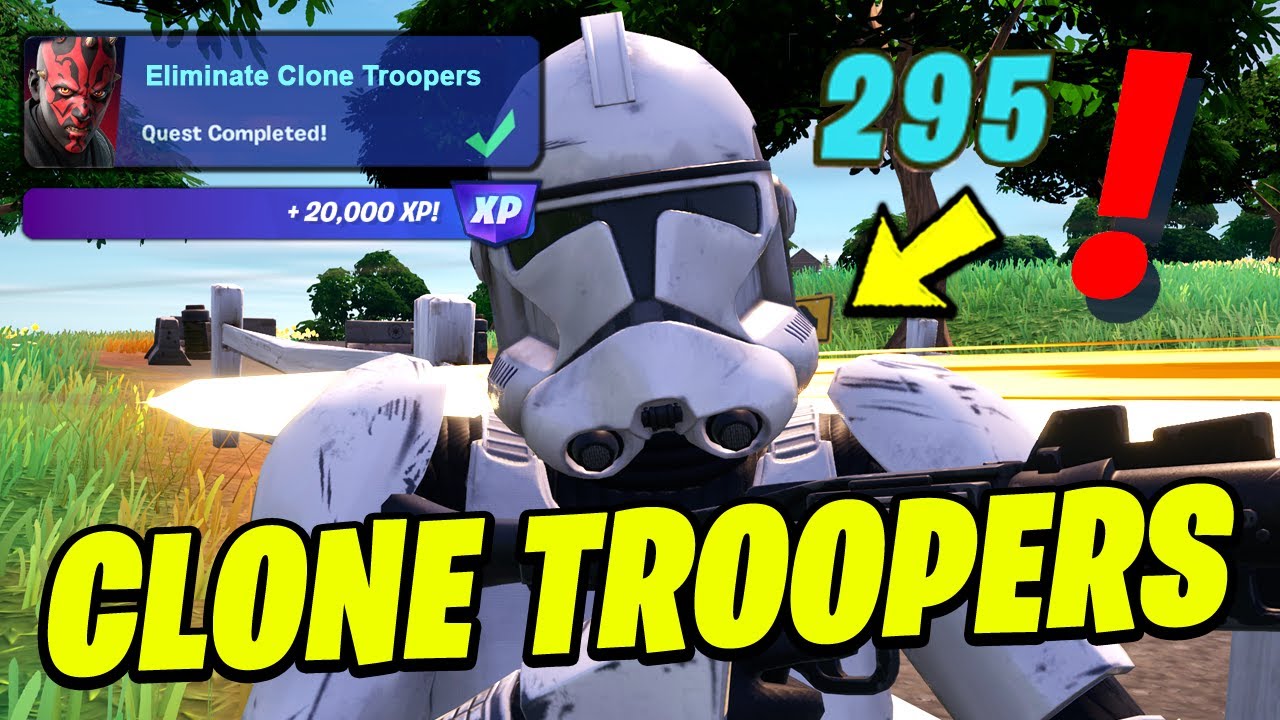 How to EASILY Eliminate Clone Troopers - Fortnite Star Wars Quest