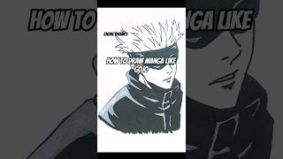 How to draw manga like a gojo💀💭