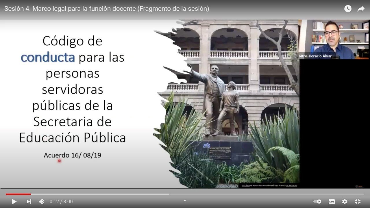 Sesión 4. Marco legal para la función docente (Fragmento de la sesión)
