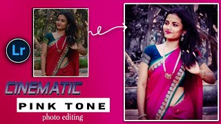 Pink tone photo editing|colour grading cinematic pink tone|picsart photo editing|lightroom editing  screenshot 5