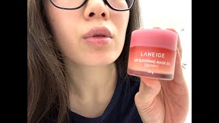 LANEIGE LIP SLEEPING MASK REVIEW! - LindaYoung