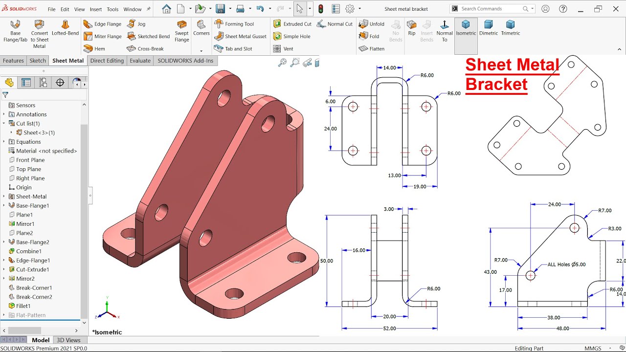 Sheet Metal Bracket In SolidWorks YouTube sheet-metal-bracket-in-solidworks-youtube