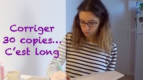 Corriger 30 copies ... c