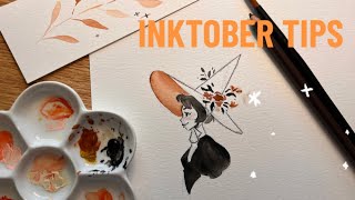 Inktober tips for beginners | gouache speed paint