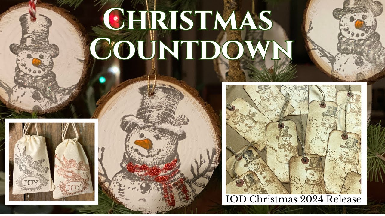 Diy Christmas Decor with 2024 IOD Holiday Release | 3 Easy Projects with IOD Christmas Stamps