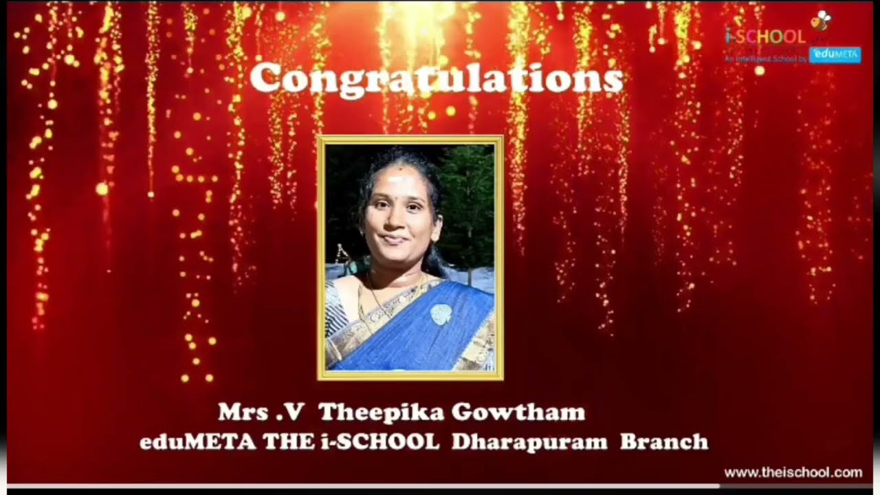 The i school dharapuram - ENTHUSIASTIC LEARNER AWARD - New video!