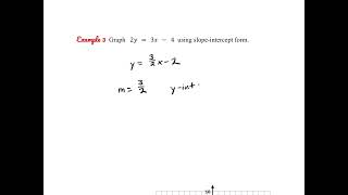 1.5 Graphing Linear Functions & Inequalities