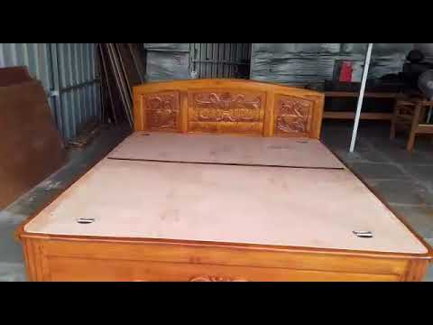 teak wood box cot