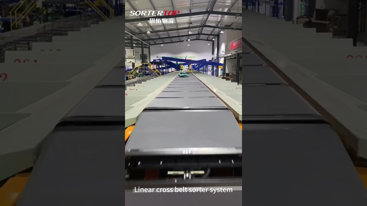 Linear cross belt sorter system