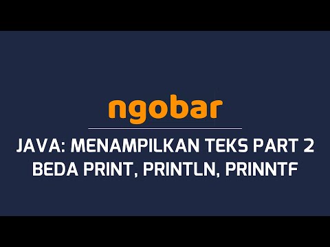 Pemrograman Dasar Kelas 10 SMK: Ngoding Bareng Java - Beda print, println, printf