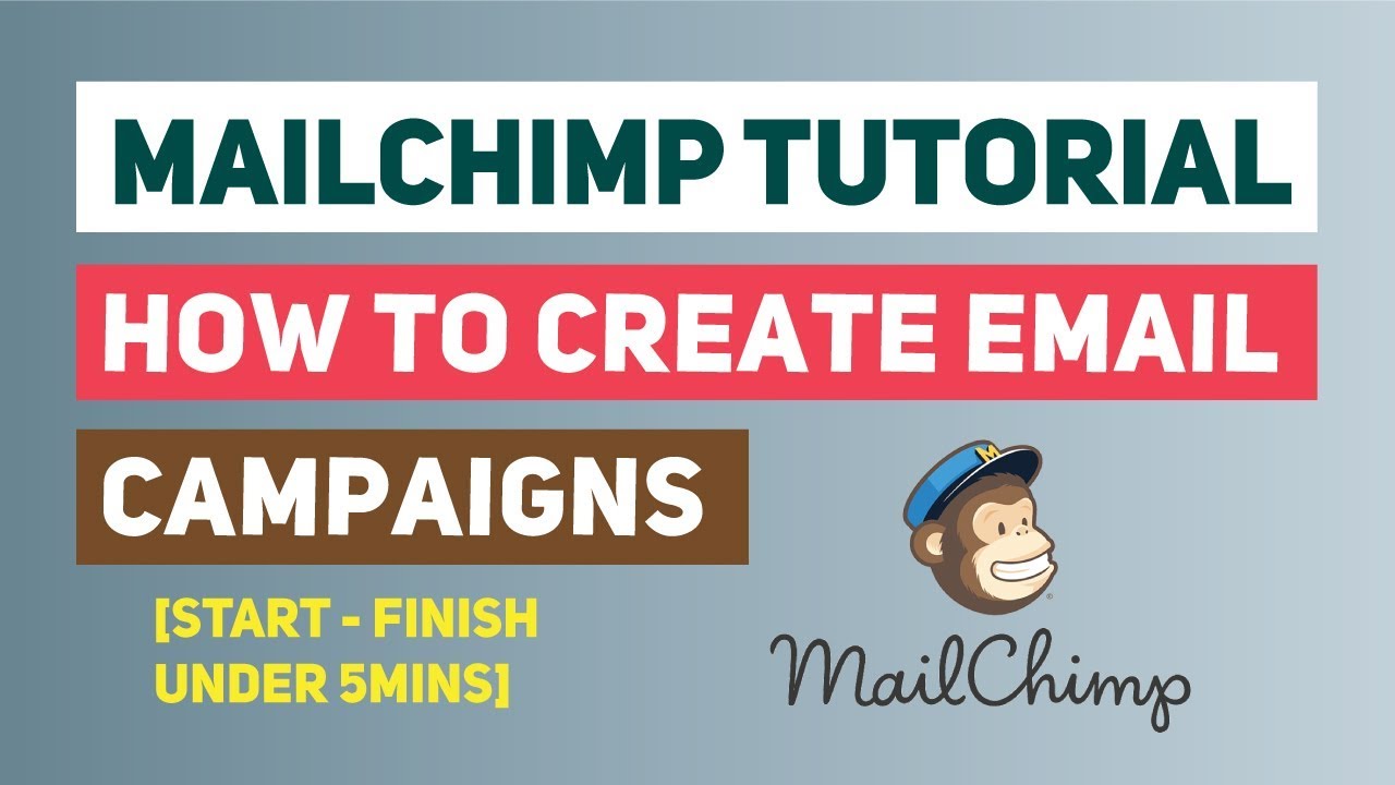 Mailchimp Tutorial: How To Create Email Campaigns [Start - Finish under ...