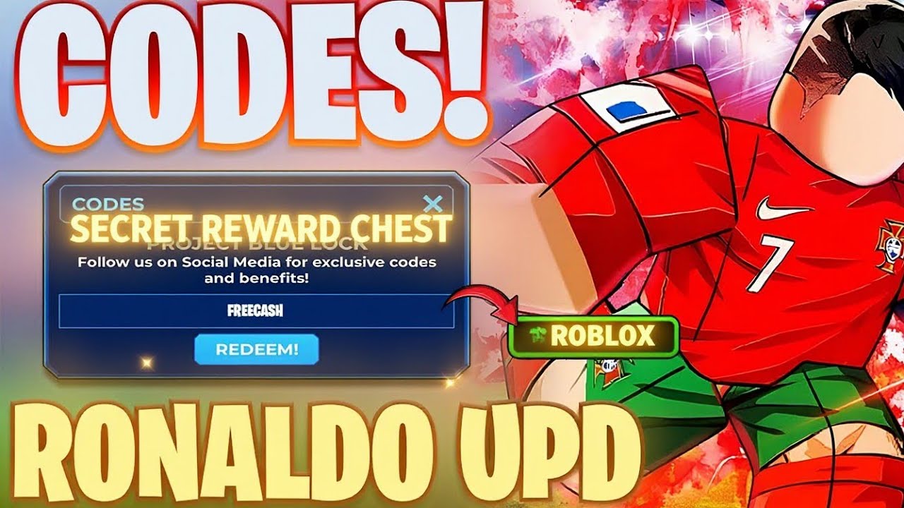 *⚽CR7* НОВЫЕ КОДЫ ОБНОВЛЕНИЯ ВСЕХ РОНАЛДУ ДЛЯ PROJECT BLUE LOCK! ROBLOX - КОДЫ PROJECT BLUE LOCK