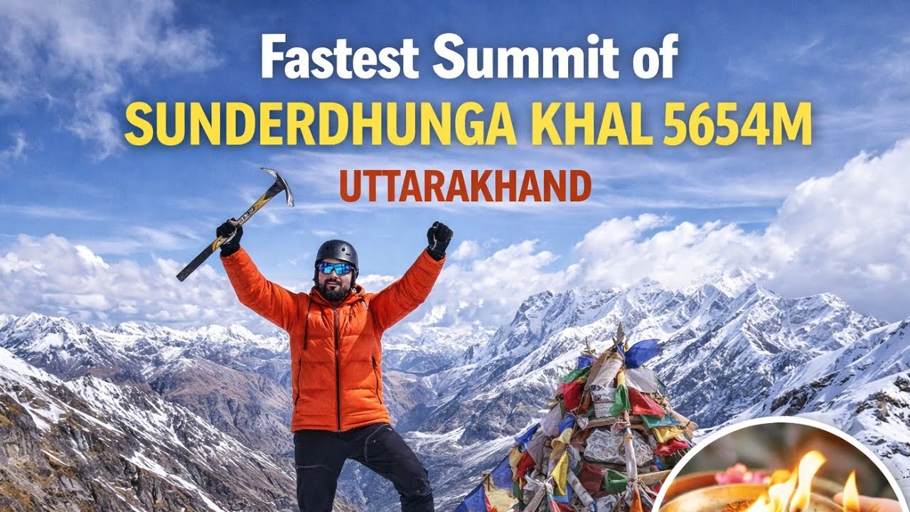 Fastest Sunderdhunga Khal Summit 2025 | 5654m | 1 Day Base Camp Push | Uttarakhand Himalayas