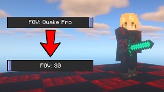 i lowered my FOV after every kill..
