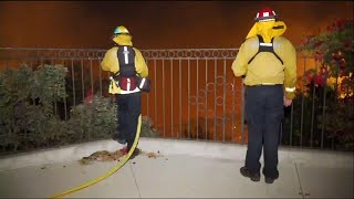 Wildfire threatening homes near San Diego