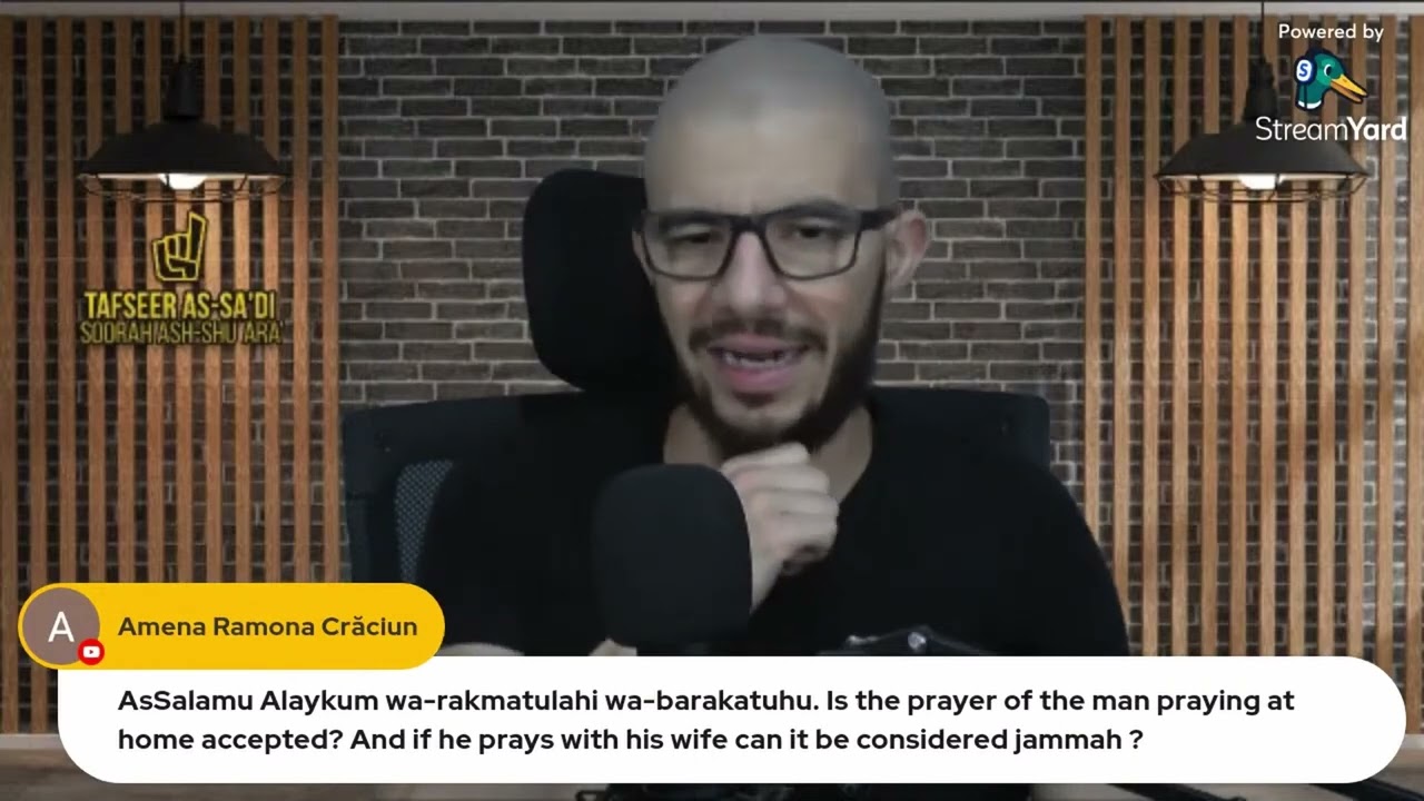 Can A Man Make Jama'ah With His Wife For Obligatory Prayers? Ustadh Abu Mussab Wajdi Akkari
