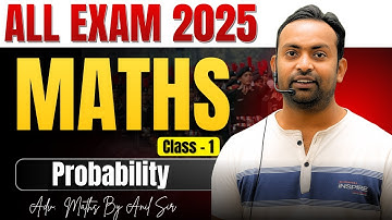 UPSI ADV. Maths Classes 2025 || Probability || Maths By Anil Sir || Class - 1