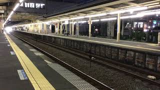 (20)[メトロ車も高速運転]夜間の小田急相武台前駅
