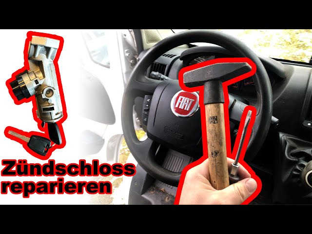 Zündschloss Zündung + 2x Schlüssel für Fiat Ducato Citroen Jumper Peugeot  Boxer 