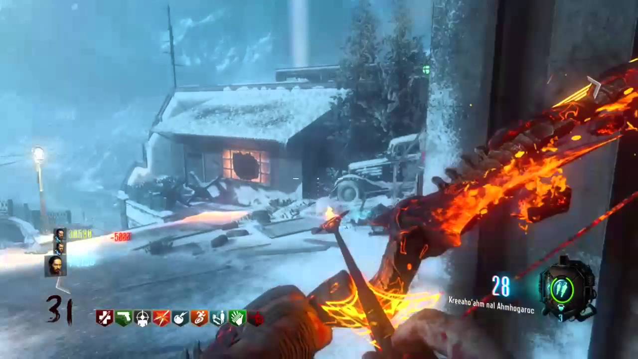Bo3 Playing zombies fire bow gameplay! ! YouTube