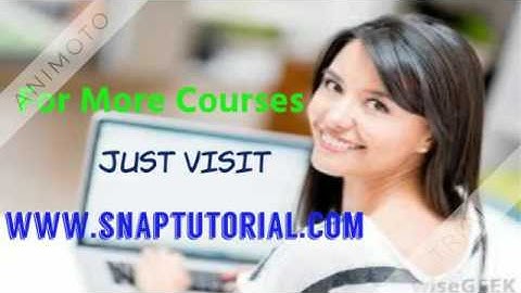 CIS 115 Courses(Snaptutorial)