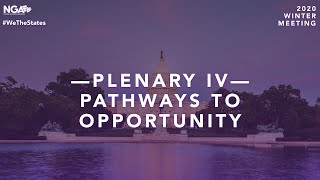 2020 Winter Meeting Plenary 4 — Pathways to Opportunity