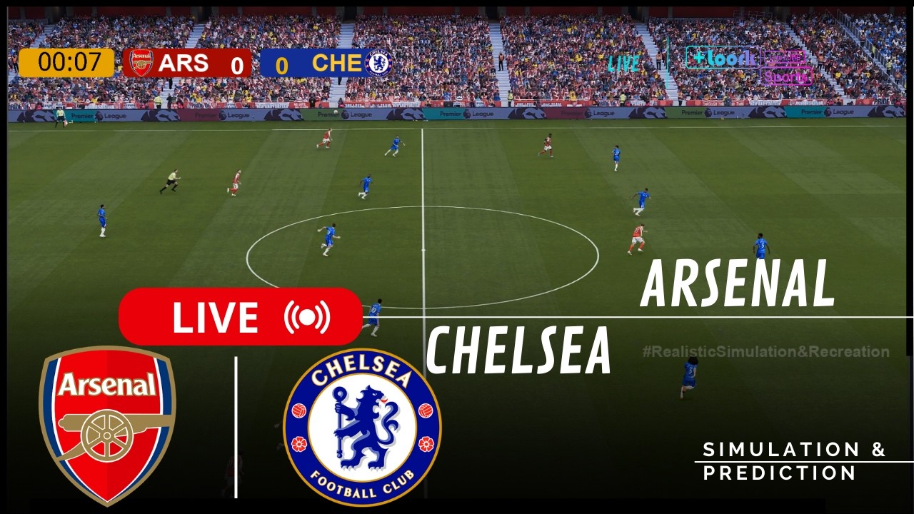 Arsenal vs. Chelsea LIVE 🔴 | Premier League 25/26 | Virtual Football Simulation