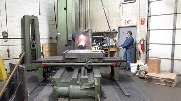 Wotan B130S 5" Horizontal Boring Mill with 3 Axis DRO Online Auction At www.machinesused.com