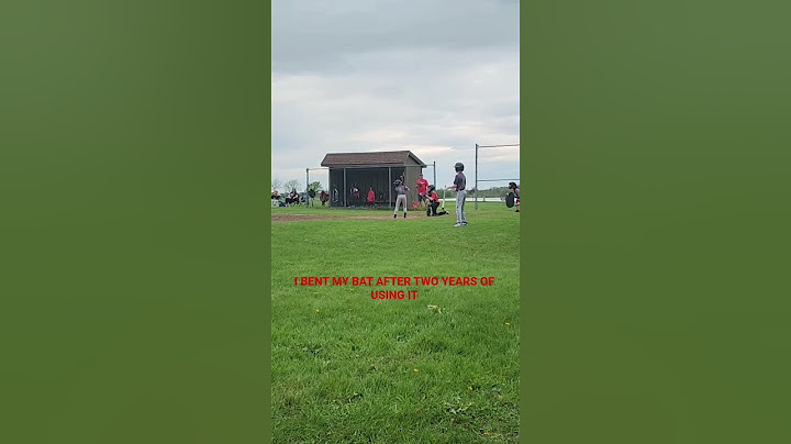 bent my bat on this hit
