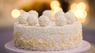 Lactose-free Coconut Cake Recipe 🥥🍰 Raffaello cake by Lisa Glinskaya