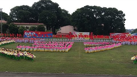 Đồng diễn nghệ thuật chào mừng đại hội thể dục thể thao thành phố sông công năm 2022