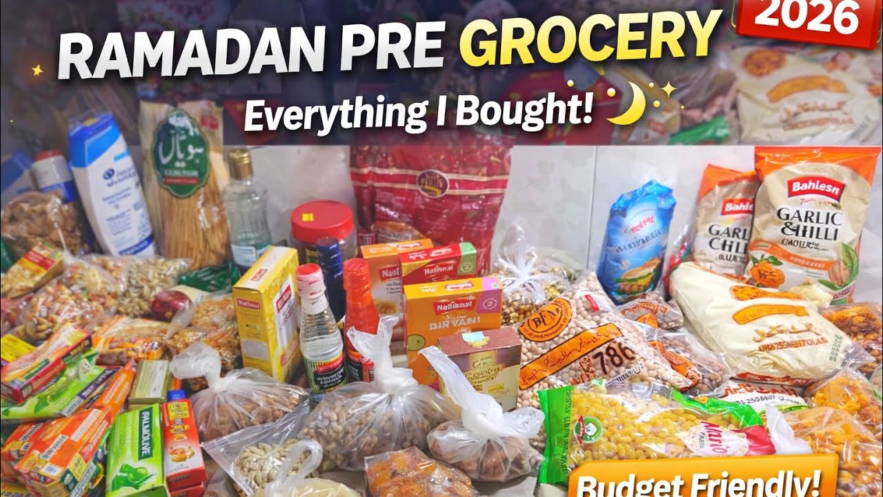 Ramadan Pre Grocery Haul 🛒🌙 | Ramzan ki Shopping & Preparation ✨