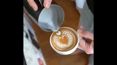 Winged Empty Heart Latte art #shorts #coffee #barista #art see this next level latte art skills