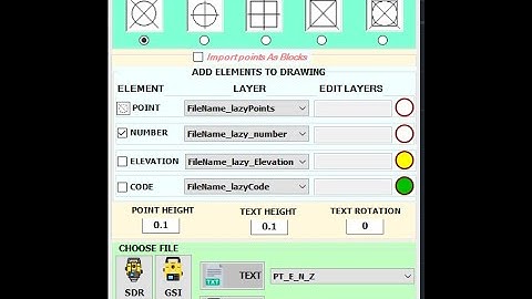 lazy surveyor -import and export  coordinates from autocad