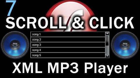 7. Wrap It Up - Flash Scroll List MP3 Player AS3 XML Playlist Tutorial