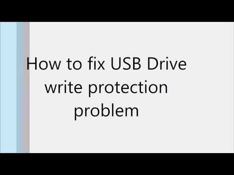 How To Fix Usb Drive Write Protection Problem?