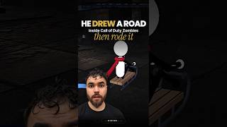 He drew a road inside Call of Duty Zombies.