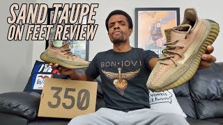 Adidas Yeezy Boost 350 v2 'Sand Taupe' On Feet Review (FZ5240) #Yeezy -  YouTube