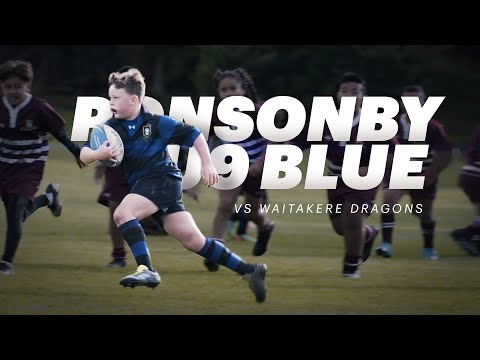 U9 Open Grade | Ponsonby Blue vs Waitakere Dragons | Junior Rugby Highlights