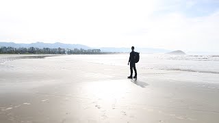 Fotografando Em Silêncio Na Praia