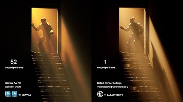 52 Sec vs. 1 Sec/Frame? Maya Arnold vs. UE5 Lumen GPU Rendering Test!