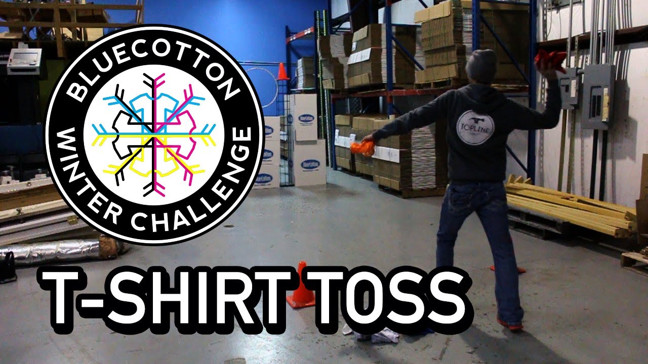 TShirt Toss Competition BlueCotton Winter Challenge 2014 YouTube