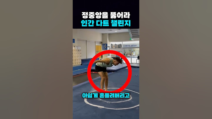정중앙에 완벽히 착지해야하는 인간 다트 챌린지!
