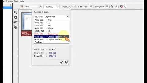 Demo Builder 8 Tutorial : Resize your movie