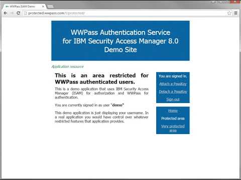 IBM Security Access Manager UX with WWPass PassKey