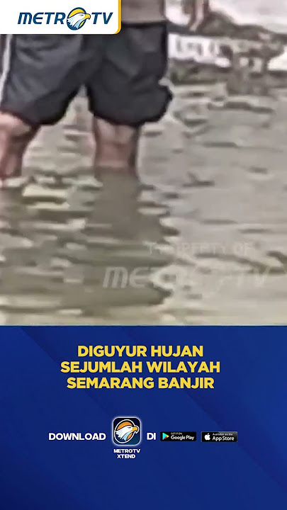 Wilayah Semarang Banjir Karena Diguyur Hujan #shorts