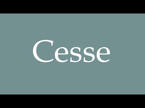 How to Pronounce ''Cesse'' (Cease) Correctly in French 